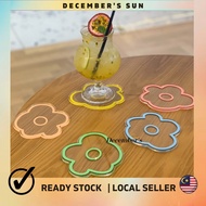 Acrylic coaster wind coaster flower coaster coffee cup glass cup mug insulation pad cup coaster