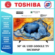 TOSHIBA (AUTHORISED DEALER) 50" / 65" 4K UHD GOOGLE TV 50C350NP/65C350NP - TOSHIBA MALAYSIA WARRANTY