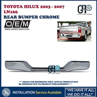 TOYOTA HILUX 2003 - 2007 LN166 REAR BUMPER CHROME NEW