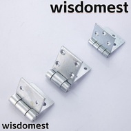 WISDOMEST Door Hinge, Interior Heavy Duty Steel Flat Open, Practical Soft Close Folded No Slotted Wooden  Hinges Furniture Hardware Fittings