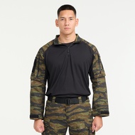 VALOR PX - VALOR PX - NATIVE COMBAT Shirt [Tiger Stripe] เสื้อคอมแบท ตำรวจพลร่ม เสื้อแขนยาว มีซิป แห