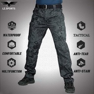 [Ready Stock] cargo pants men slim fit hiking army pants men Military pants waterproof multi pockets   outdoor pants