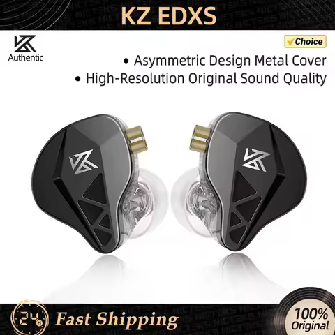 KZ EDXS Metal Wired Earphones HIFI Bass Earbud IEM In Ear Monitor Headphones Noise Cancelling Headse