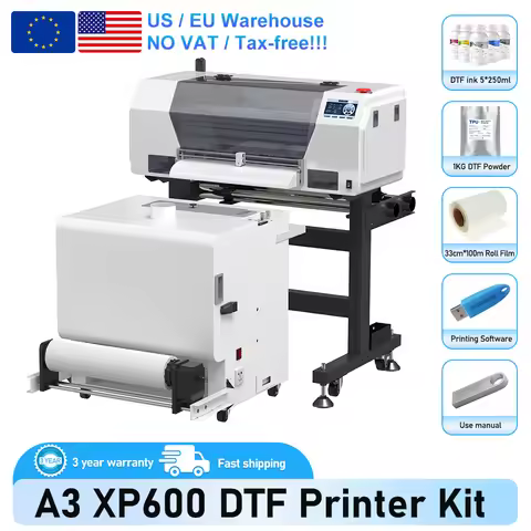 A3 DTF Printer A4 L805 DTF Printer A3 XP600 DTF Impresora A3/A4 T-shirt Printing Machine With Oven D