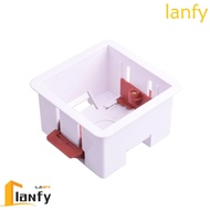 LANFY Gypsum Board Lining Box, Junction Box Embedded Install Wall Socket Cassette, Durable 86 Type W
