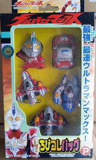Ultraman Max 咸蛋超人麥斯Q版超人飛機 巡邏車公仔5隻一套
