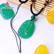 Agate stone Buddha pendant - Precious Jade Agate stone necklace