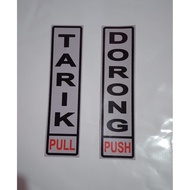 PUSH PULL Sticker PUSH PULL Sticker/ door picture/ open ring