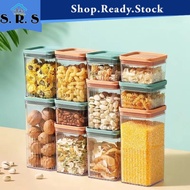 SRS_ Food Container Food Storage Stackable Kitchen Organizer Storage Container Tupperware Set Bekas Rempah Bekas Kuih