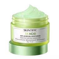 SKINTIFIC 3X Acid Anti-Acne Gel Moisturizer 30g | Moisturizes and Removes Acne Scars and Pimples