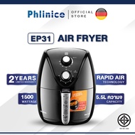 Phlinice 4L หม้อทอดไร้มัน หม้อทอดไร้น้ำมัน หม้ออบไรน้ำมัน 4L airfryer ระบบหมุนเวียนลมร้อน 360° หม้อมอดไร้มัน หม้อไร้น้ำมัน หม้อทอดไฟฟ้า airfryer