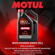 🚗Motul Singapore's Official Distributors 🚗 8100 POWER ESTER 5W50 5L