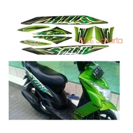 HIJAU MIO SOUL 2010 GREEN STRIPING STICKER