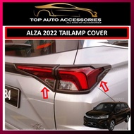 ALZA 2022-2024 D27A TAILAMP COVER PIANO BLACK / CHROME, LAMPU COVER ACCESSORIES