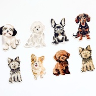 Dog Full Body Illustration Stickers | Die-Cut Dog Stickers | CLAYT x SEPOPA