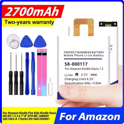 New 58-000117 3555A2L Battery For Amazon Kindle Fire Kids Oasis HD KO 1 2 3 6 7" 8" 6TH MC-308695 26