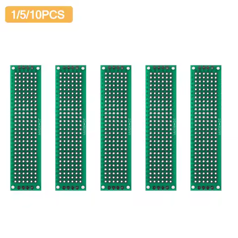 1/5/10PCS 2*8CM Double Sided PCB Soldering Board Green Universal Printed Circuit Board 2X8CM Prototy