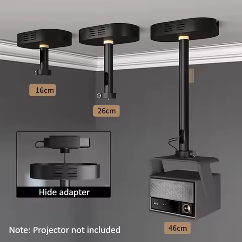NEW Projector Stand Ceiling Mount for JMGO XIGMI Dangbei Vidda Projectors ,Hidden Adapter Pan Tilt P