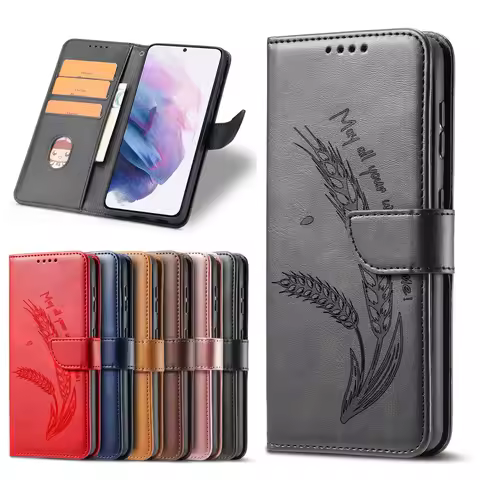 Leather Flip Case for Realme 15 14 13 12 11 Pro Plus 10 9 8 7 6 5 3 8i 7i 5i 6i 5G Cases 3D Ear of W