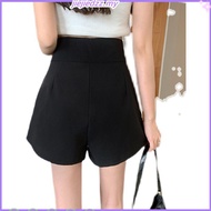 (JANUARY BRAND) SMLXL2XL Women's High Waist Short pants女装高腰短裤罗马弹力面料后腰伸缩裤头-JN5712