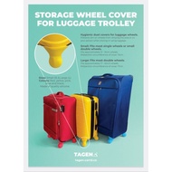 Luggage Storage Protective Wheel Cover, (S) & (L) Sizes, 4 Pieces/Set. Made of Silicone