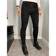 BASIC STRETCH BLACK MEN'S JEANS MR SMILE 99 SHOP