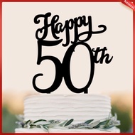50th Anniversary Cake Decorations Happy Ornament Birthday Topper Insect