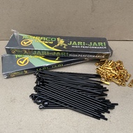 Black Chrome Motorcycle Spokes