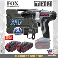 FOX 21V (GREY) Cordless Hammer Impact Drill Screwdriver 2 Speed with 2 Li-Ion Lithium Battery