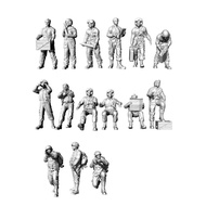 MG-B001 World War II US Army Infantry Tank 1/72 1/144 3D Printer Human Body Model Ready Stock ZBWX