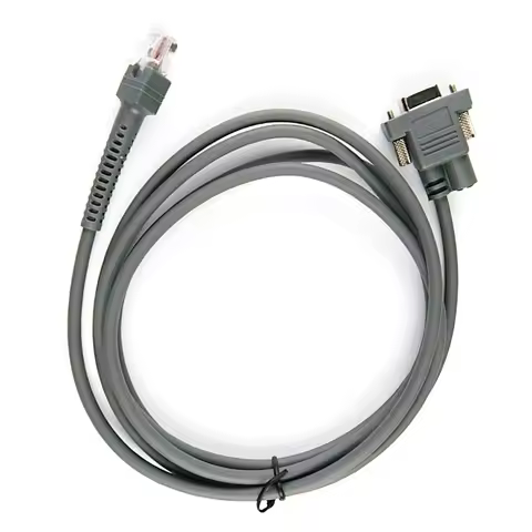 2M 3M 5M Straight RS232 Serial Cable For BarCode Scanner LS2208AP LS1203 LS4208 LS4278 DS6707 DS6708