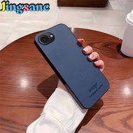 Jingsanc cho Iphone 16e vỏ điện thoại da retro da Vỏ bảo vệ máy ảnh kinh doanh bo góc vỏ lưng chống 