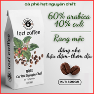 500GR Cà phê hạt nguyên chất rang mộc ARABICA &CULI ( mix: 60% arabica & 40 culi ) rang xay sạch 1