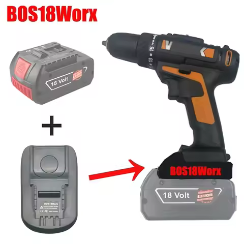 MT18Worx BOS18Worx DM18Worx Adapter For Makita Bosch Dewalt Milwaukee 18V 20V Li-Ion Battery to For