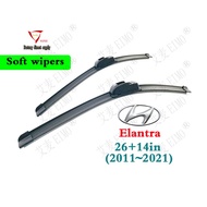 Hyundai Elantra（2011~2021）Set Universal Banana Type Wiper Blade