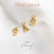 Moramas ALPHABET Pendant 916 Gold/ Loket HURUF Emas 916/ 字母吊坠916金