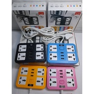 [[my READY STOCK]]TB-T15 MODEL 3 USB & 4 POWER SOCKET,LENGTH CORD 1.8M