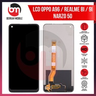 Lcd OPPO A96 / REALME 8I / 9I NARZO 50 ORIGINAL 100% GUARANTEE + PACKING BUBBLE