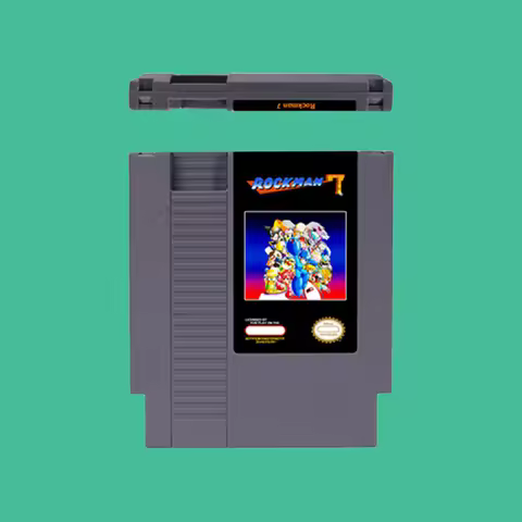 Rockman 7- 72 pins Game Cartridge for 8bit NES Video Game Console