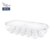 HOMEPRO KECH EGG STORAGE CONTAINER 16-EGG SNOWY 14.5X33X7.5CM