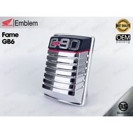 Honda GB6 / Fame/ Emblem Logo / Lambang Depan /  *Chrome*
