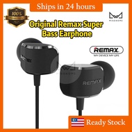 [RDY STOCK] 100% ORIGINAL REMAX SUPER BASS HIGH QUALITY SOUND  EARPHONE BLACK RM-502 EAR PHONE RM502 耳机