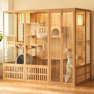 Large Cat Villa Cat House Home  Cat Cage Indoor Cat House Cat Villa Panoramic Glass Cat House
