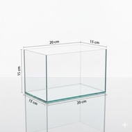 Mini Aquarium Glass Solitaire 20cm x 15cm x 15cm