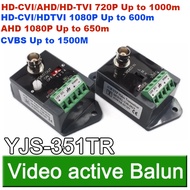 แอคทีฟ บาลัน Active Balun Video Balun 4 ระบบ ระยะไกลสูงสุด 1500เมตร AHD/TVI/HD-CVI/CVBS  1 คู่ YJS-3
