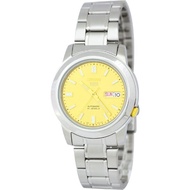Seiko Mens SNKK13K1 (self-winding Yellow Seiko5 Silver) Watch   Mens