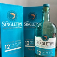 Botol Kaca Bekas - Singleton 12 (700ml, Lengkap dengan Box dan tutup )