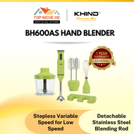 Khind BH600AS Multi Purpose Blender Hand Blender Chopper Turbo functio | Khind Pengisar Tangan Penci