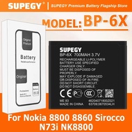 BP-6X Battery for Nokia 8800 8860 Sirocco N73i NK8800 Original Capacity Repair Part Phone Batteries 