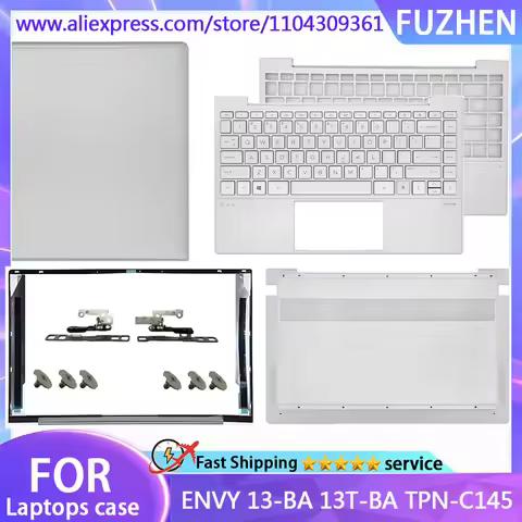 New For ENVY 13-BA 13T-BA TPN-C145 Laptop LCD Back Cover Front Bezel Palmrest Keyboard Bottom Base C
